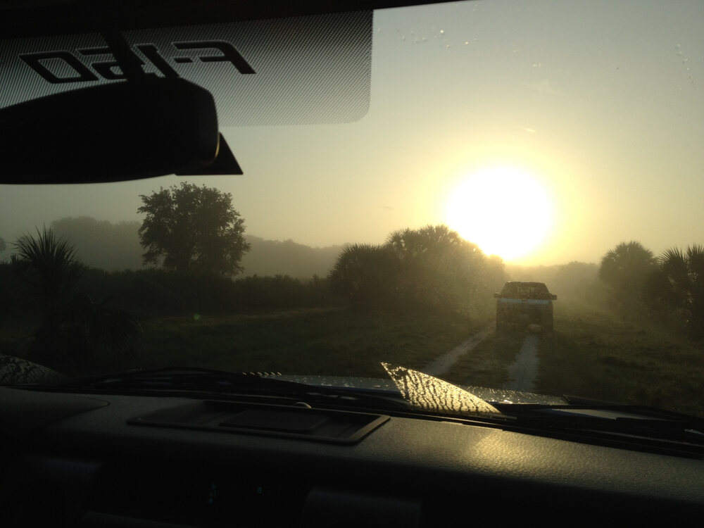 Sunrise in a Truck