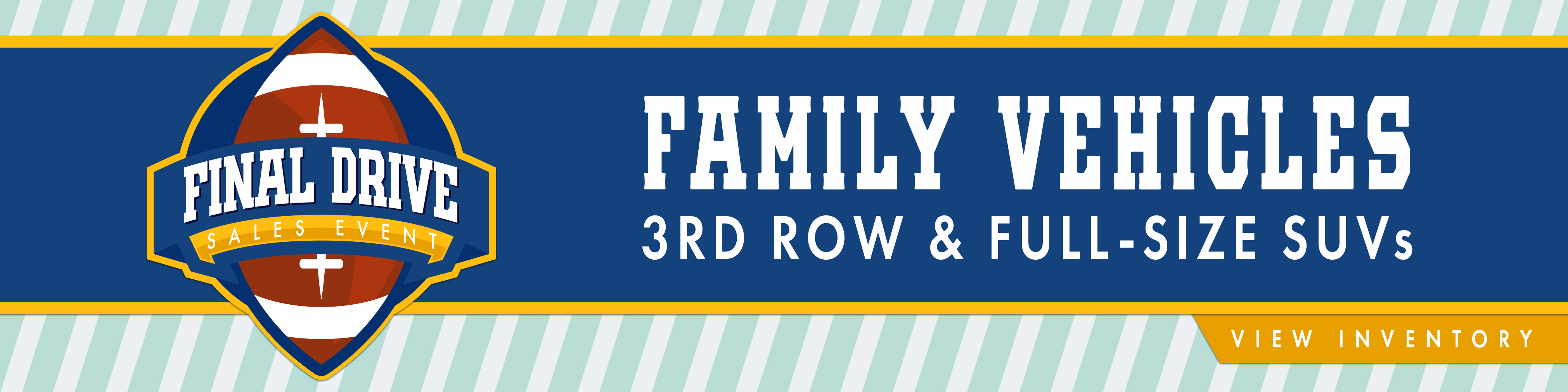 Family vehicles 3rd row and full-size SUVs