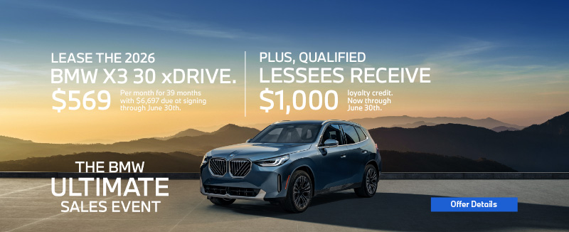 Lease the BMW X3 in Roxbury NJ