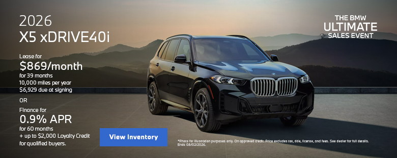 2026 BMW X5 xDRIVE40i