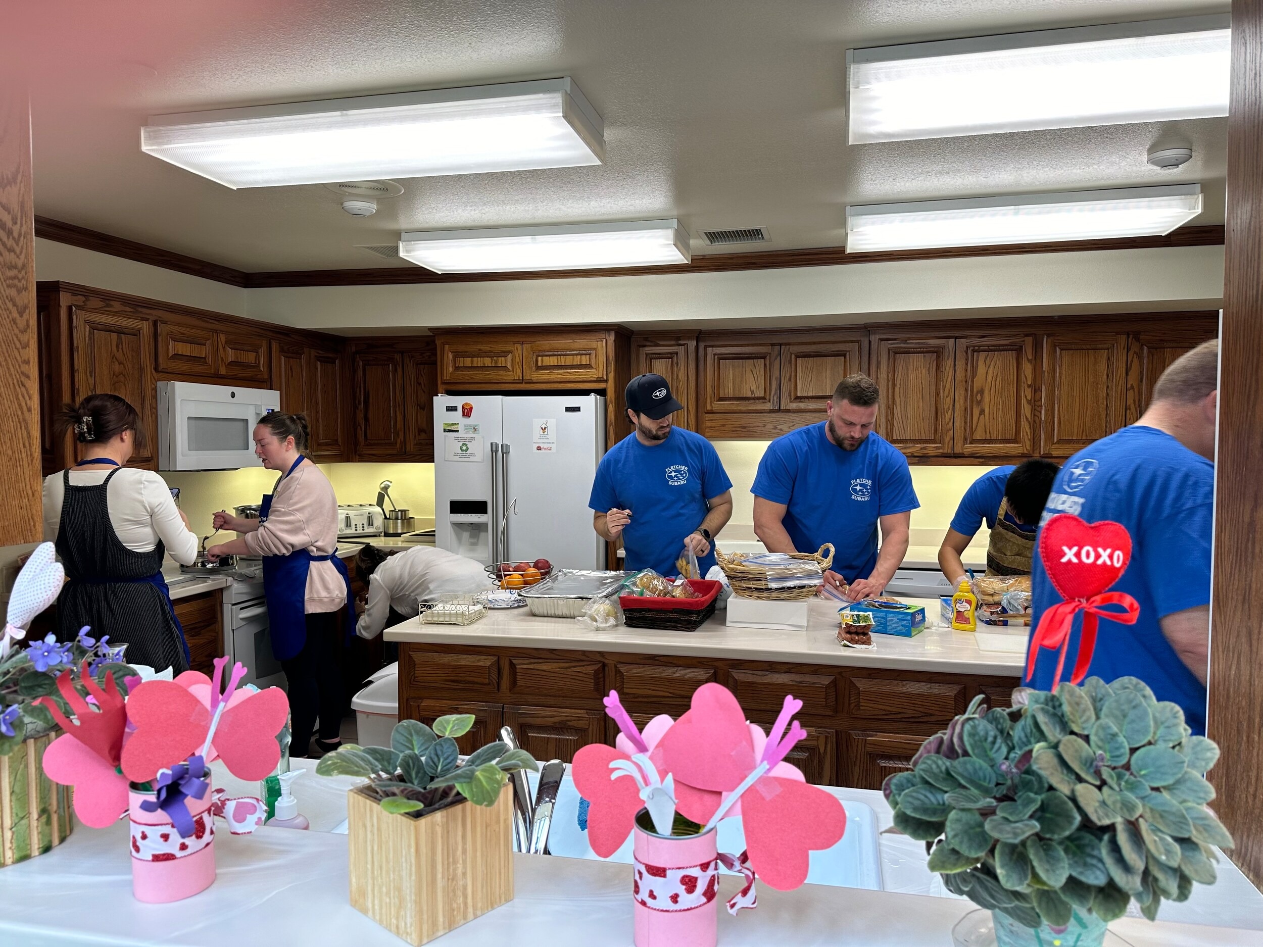 Fletcher Subaru team at Ronald McDonald House in Joplin