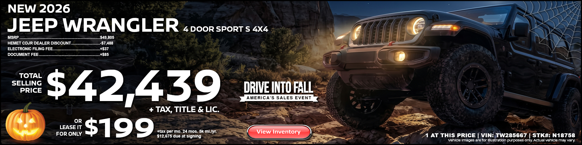 new 2026 jeep wrangler 4 door sport s 4x4
