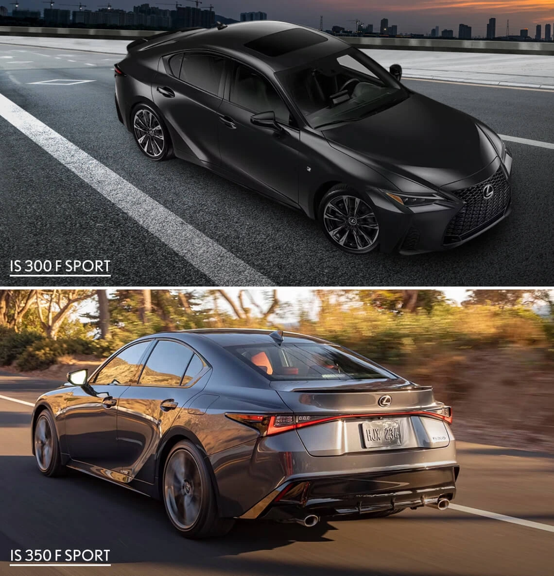 Lexus IS 300 vs. Lexus IS 350 Configurations