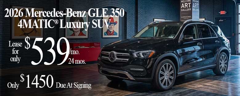 2026 Mercedes-Benz GLE 350 parked in the Masano Auto Park in Reading, PA