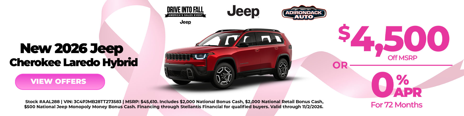 2026 Jeep Cherokee Laredo Hybrid