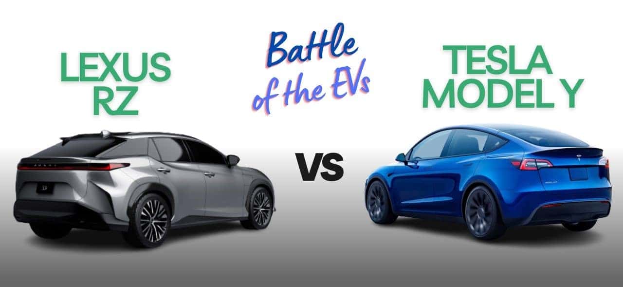 electric SUV - Lexus RZ vs Tesla