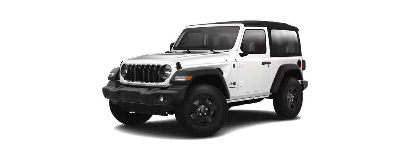 The 2024 Jeep Wrangler sport trim level.