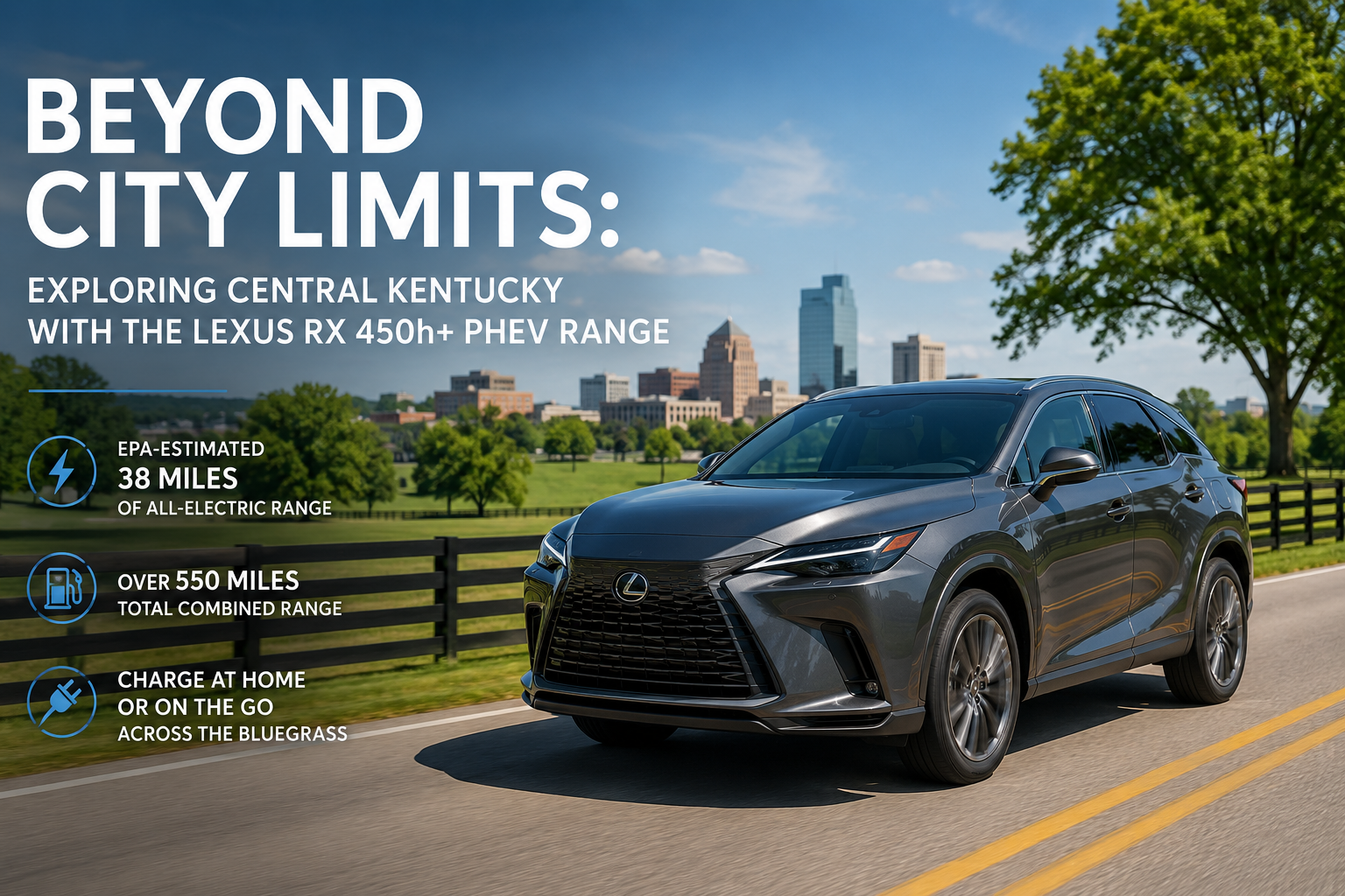 How far does the Lexus RX PHEV range stretch across Lexington's real roads? Lexus of Lexington breaks down seasonal range data, local routes, and charging options.