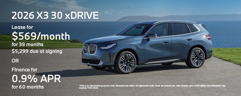 2026 BMW X3 30 xDRIVE Offer