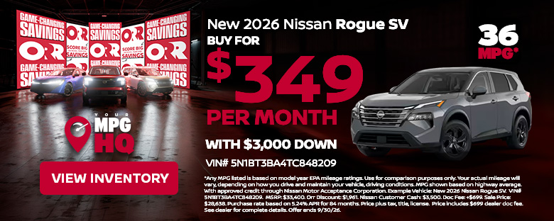 New 2026 Nissan Rogue