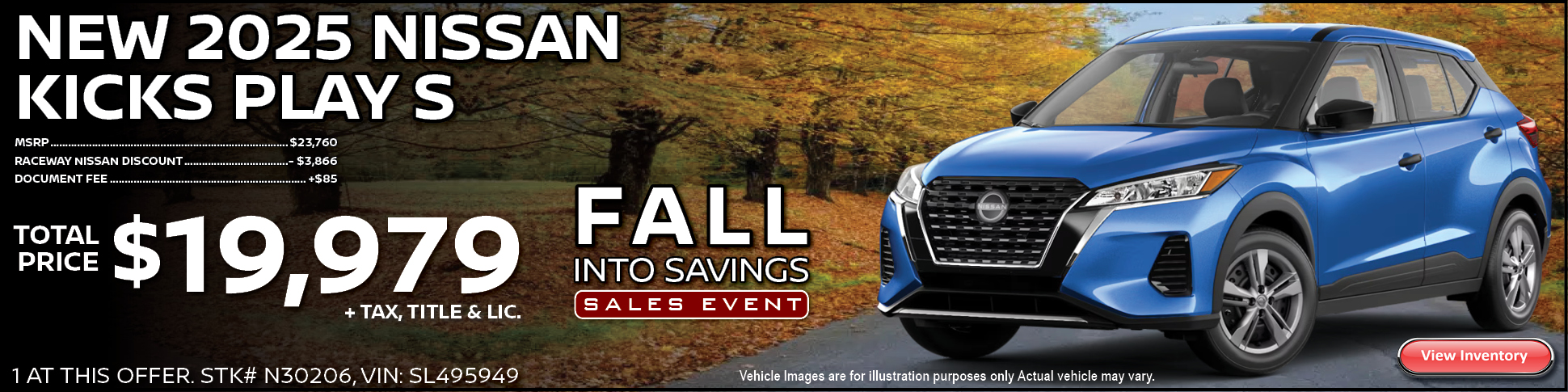 New 2025 Nissan Kicks Purchase Offer
