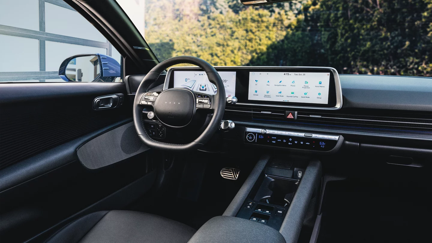 available 12.3 inch digital touchscreen with navigation on the 2025 ioniq 6 