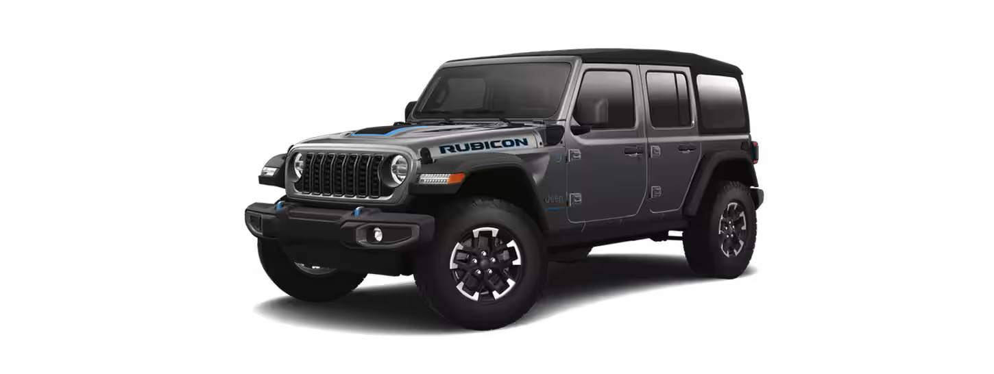 The 2024 Jeep Wrangler 4xe Rubicon trim level.