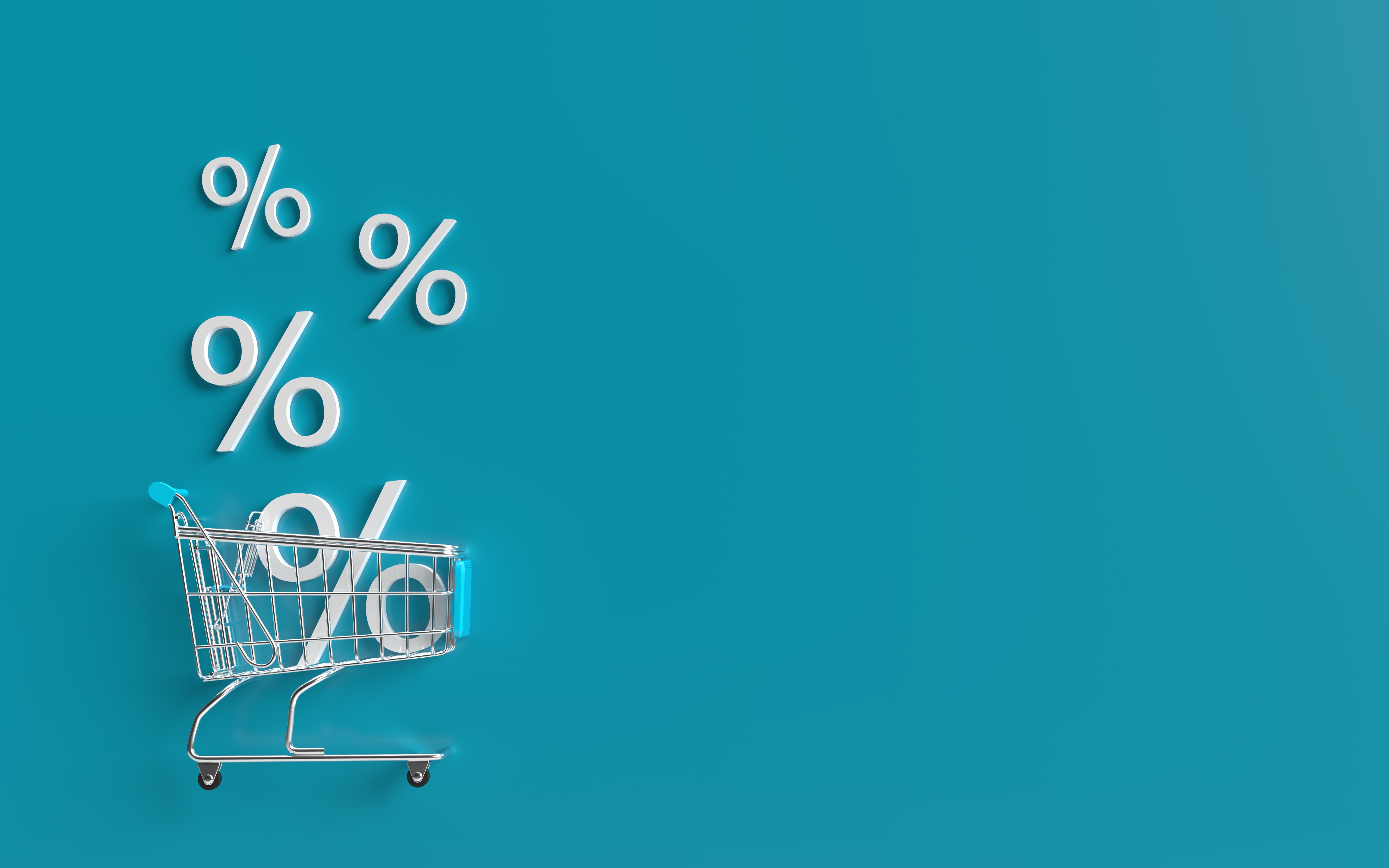 Percentages falling into shopping cart