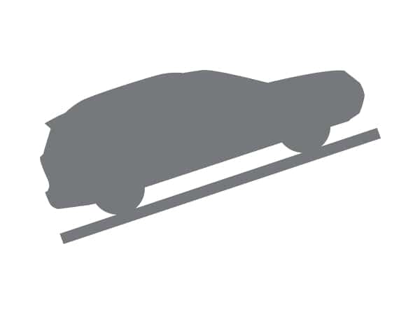 Icon of a car climbing a steep incline
