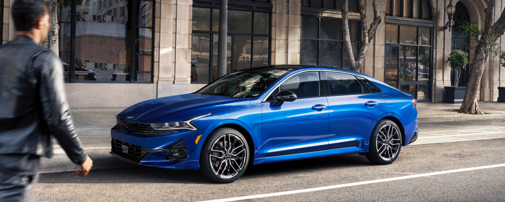2022 Kia K5 in Sapphire Blue