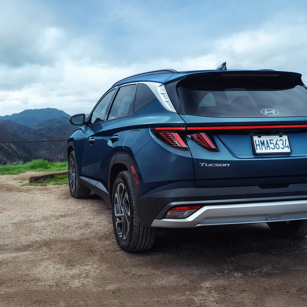 The exterior of the Hyundai Tucson.