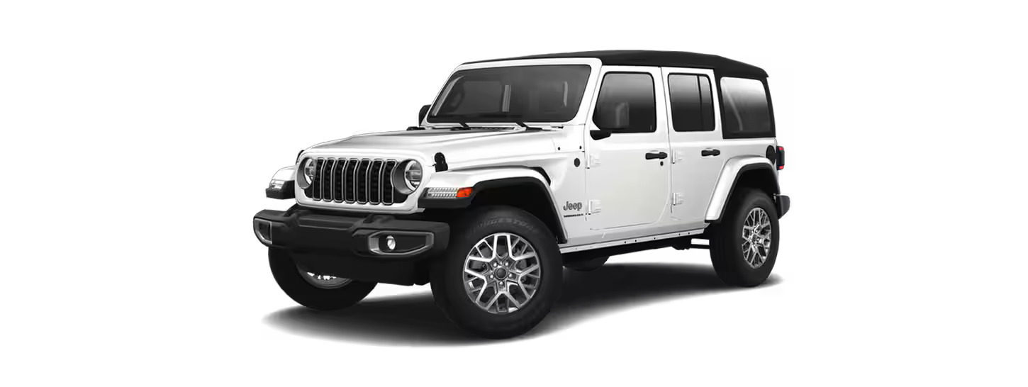 The Jeep Wrangler Sahara trim.