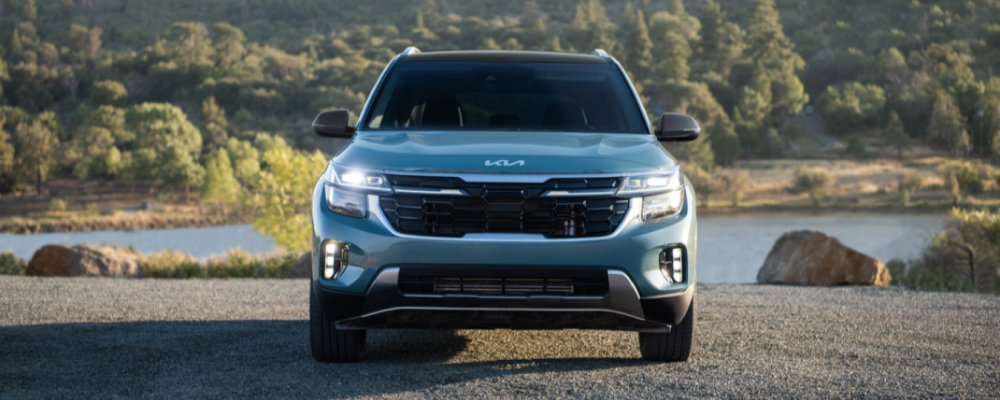 2024 Kia Seltos Parked at a Lake