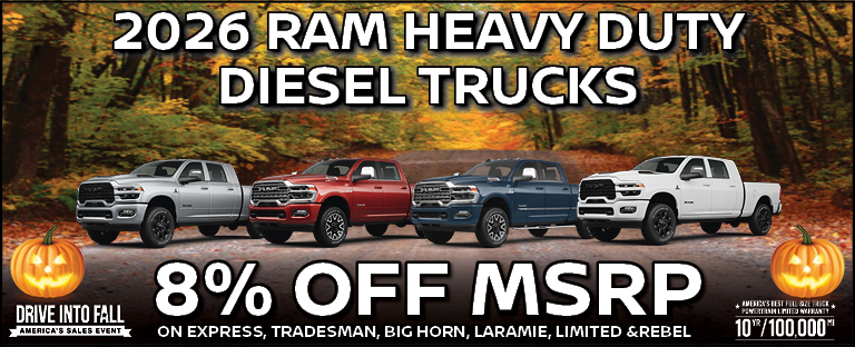 2026 RAM HEAVY DUTY DIESEL TRUCKS