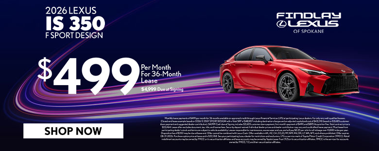 $499 Lease 2026 IS 350
