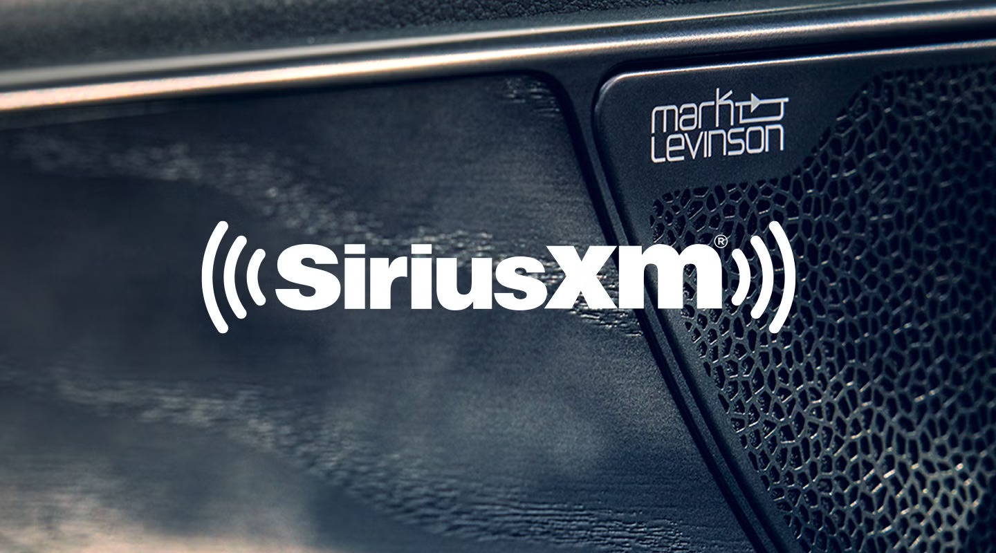 Interior of the Lexus NX showing a Mark Levinson® speaker with SiriusXM® logo. 