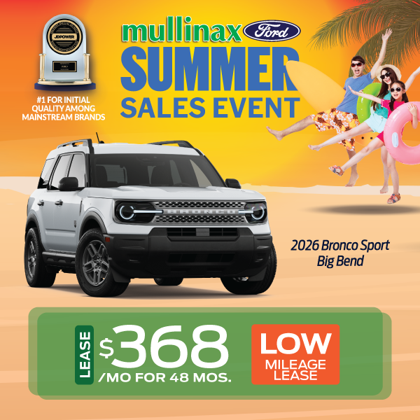 2026 Bronco Sport Big Bend Lease $365/mo for 48 Mos.