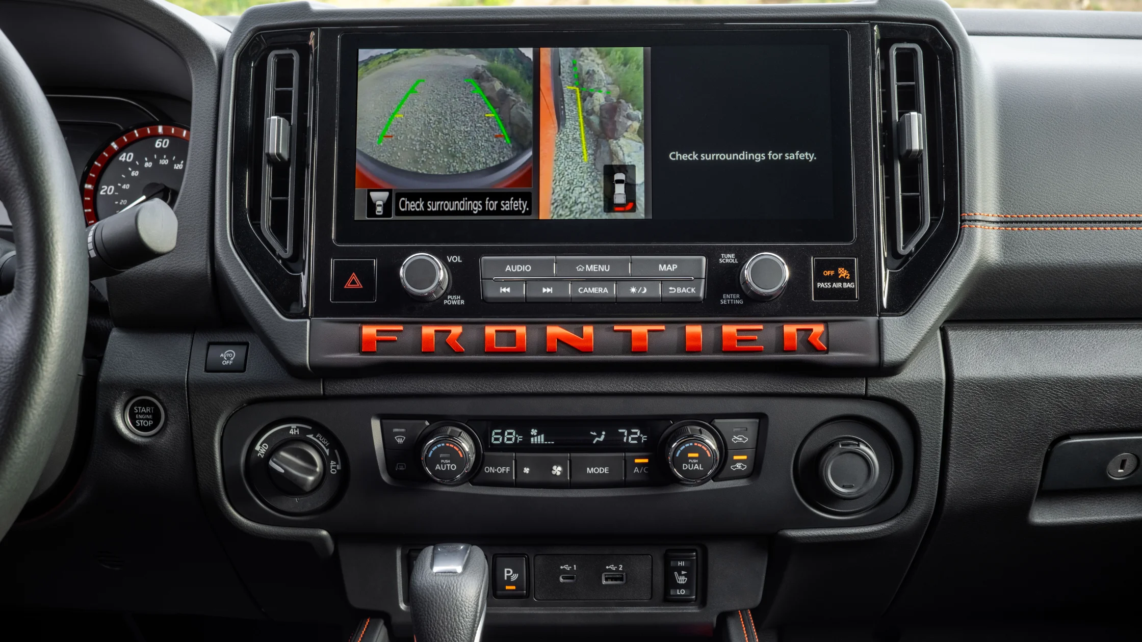 2026 Nissan Frontier® touchscreen display