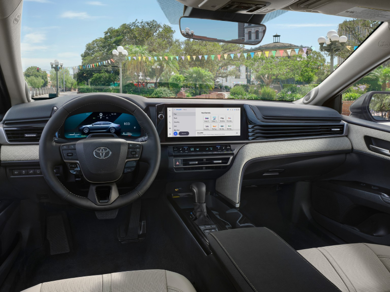 Inside of a 2025 Toyota Camry