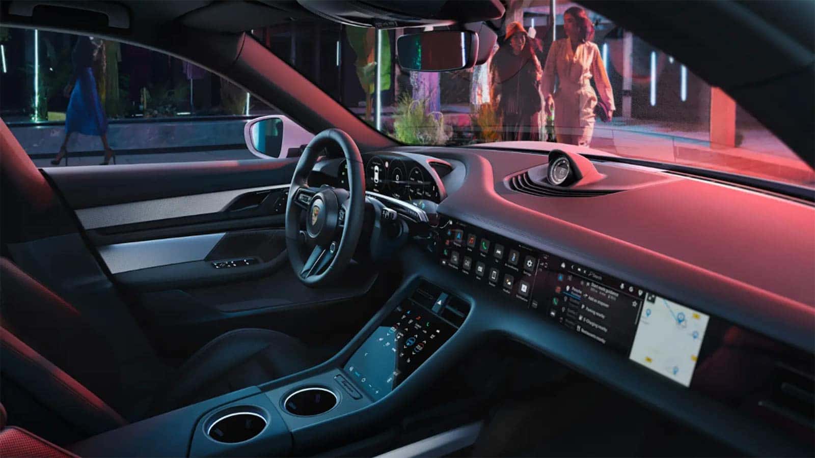 The interior of the new Porsche Taycan 4S Cross Turismo