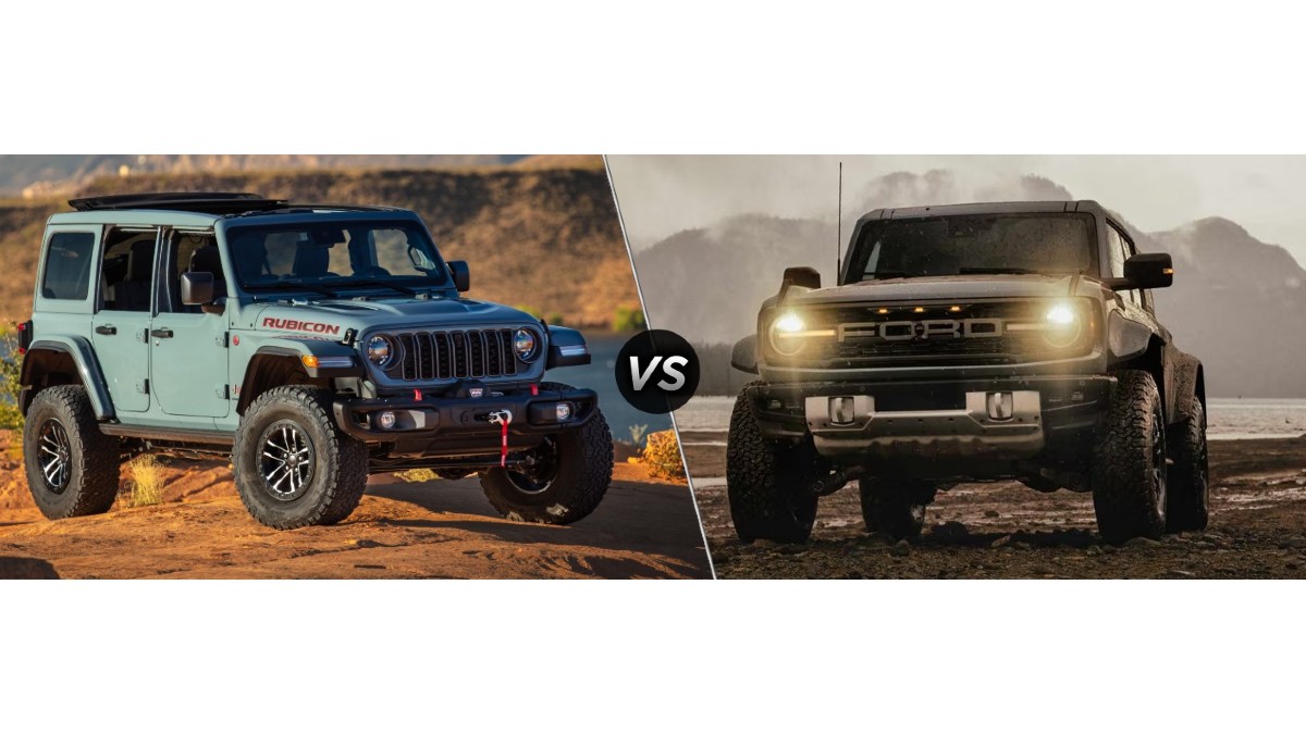 2025 Jeep Wrangler vs Ford Bronco Exterior Front Angles