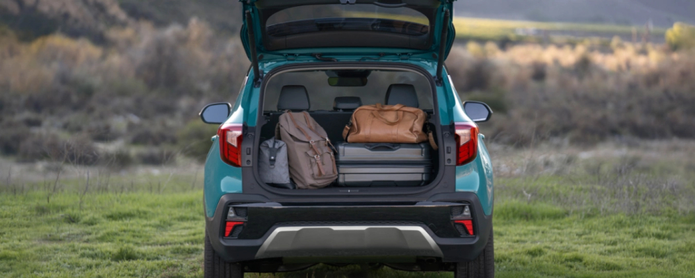 2024 Kia Seltos Trunk Full of Luggage