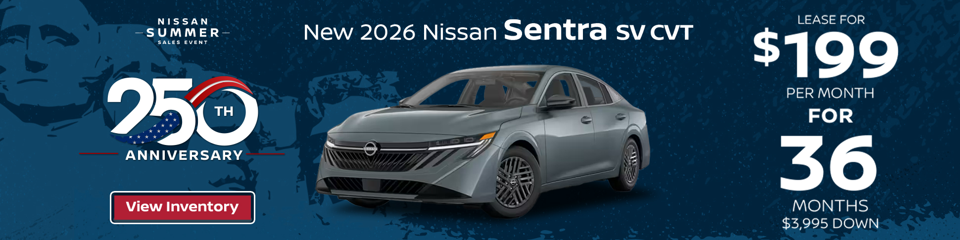 New 2026 Nissan Sentra SV CVT