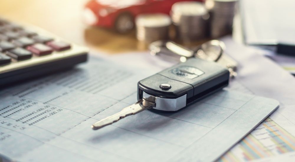 Keyfob on a desk