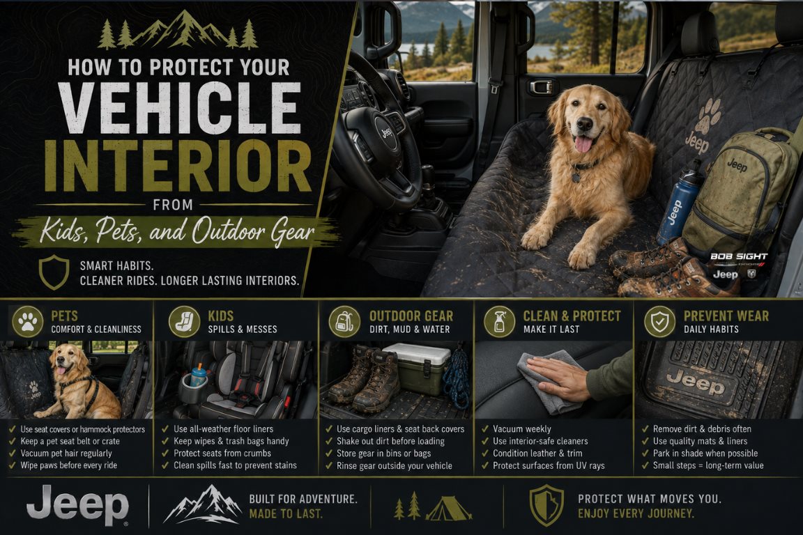 How to Protect Your Vehicle Interior from Kids, Pets and Gear in Lawrence, KS