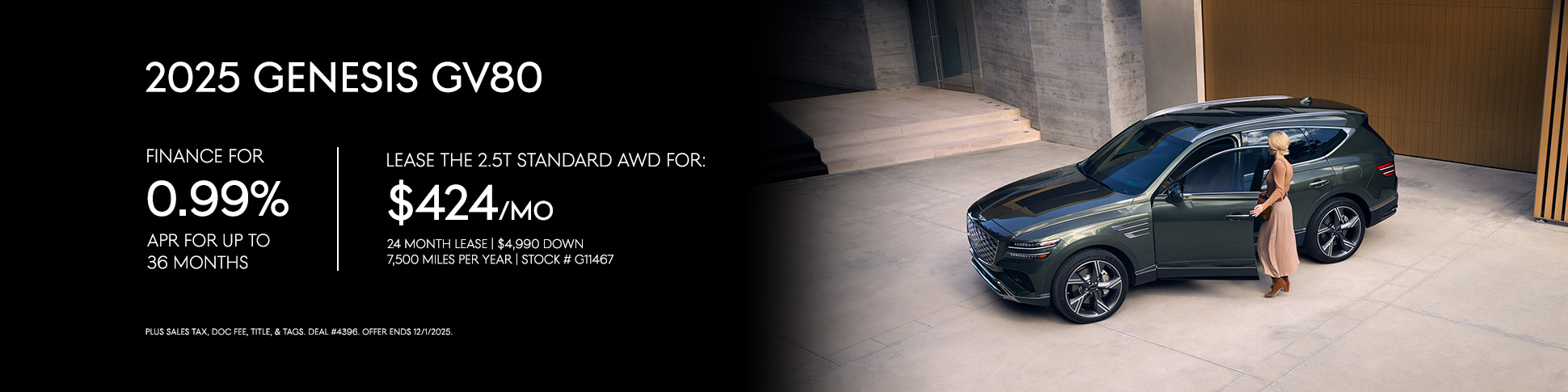 2025 Genesis GV80 Finance & Lease Offers