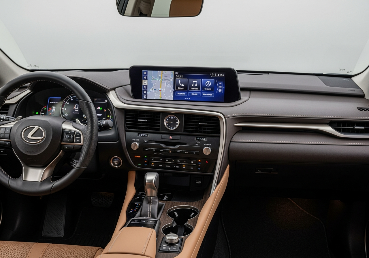 Lexus RX exterior, front three-quarter view