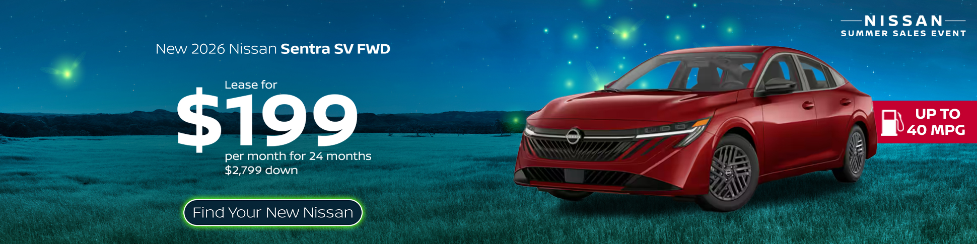 New 2026 Nissan Sentra SV FWD  
