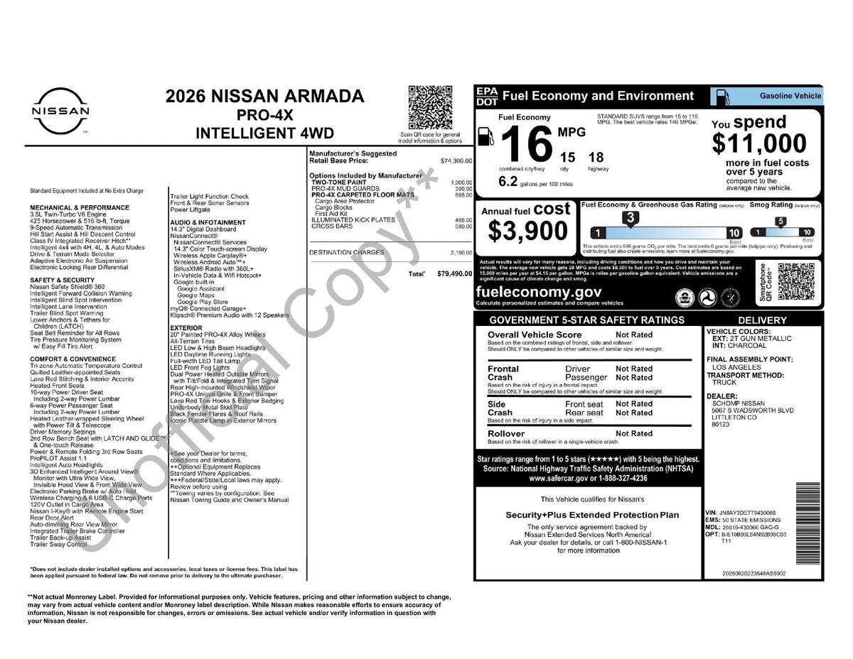 2026 Nissan Armada PRO-4X - Photo 11