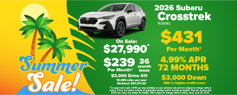 2026 Subaru Crosstrek on sale