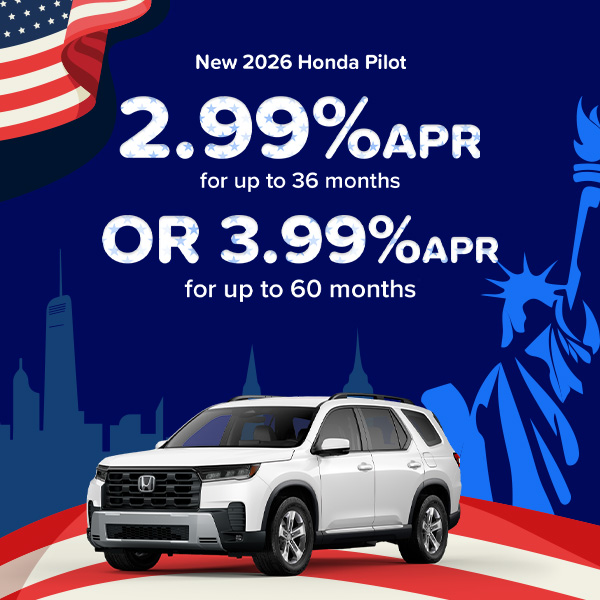 Finance a 2026 Honda Pilot at special APR offers in Kingsport, TN
