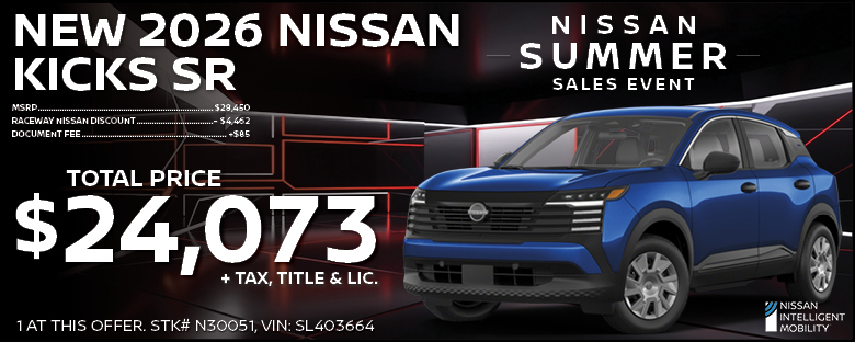 New 2025 Nissan Kicks SR Purchase Offer