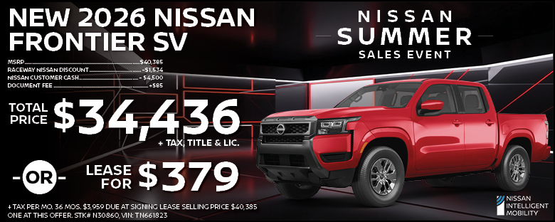 2026 Nissan Frontier Lease Offer