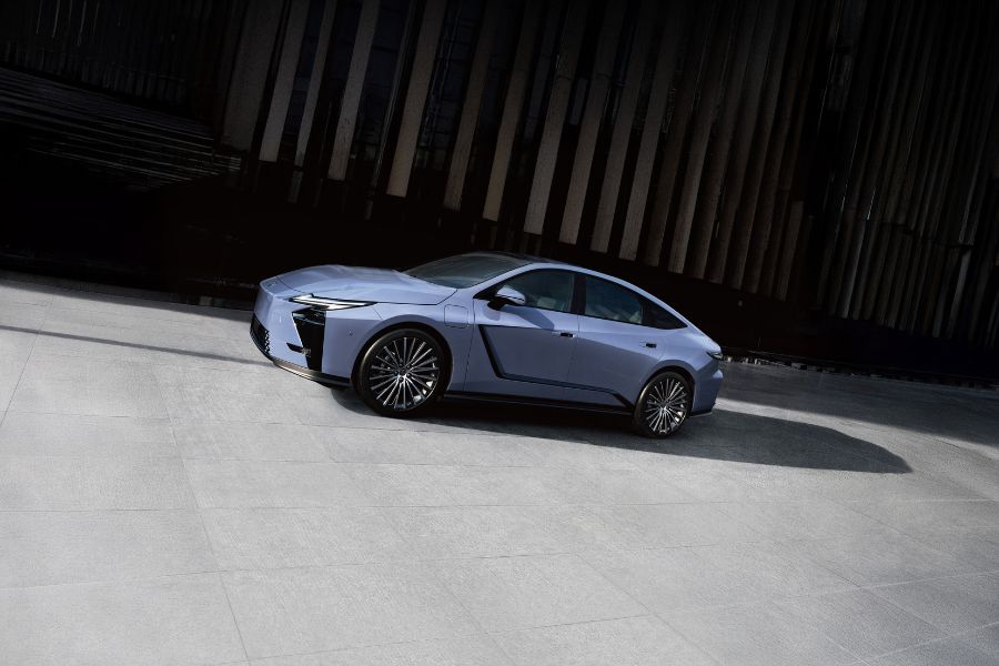 blue 2026 Lexus ES Electric