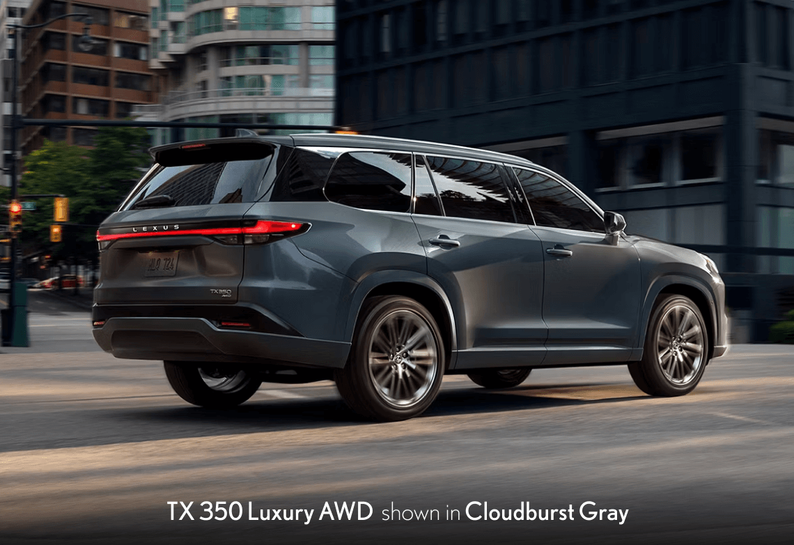 Lexus TX 350 Luxury AWD in cloudburst gray