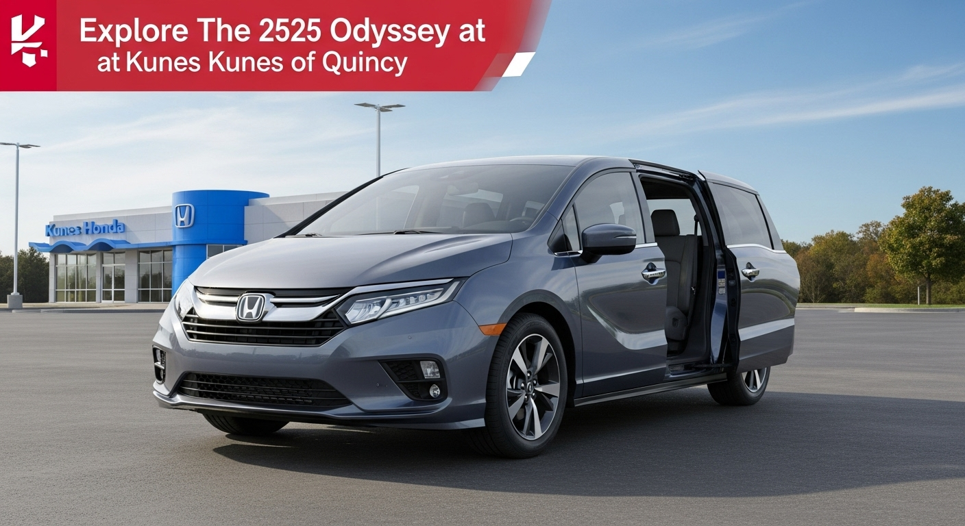 Explore the 2025 Honda Odyssey's family features and check availability at Kunes Honda of Quincy. Perfect for families in Meredosia, IL.