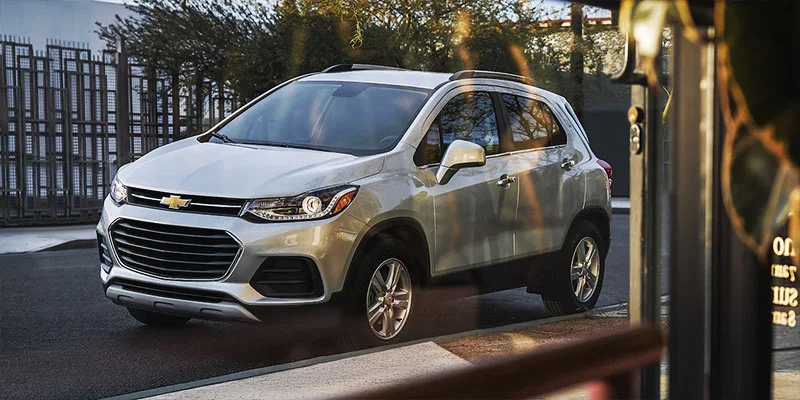 silver Chevrolet Trax parked in a driveway