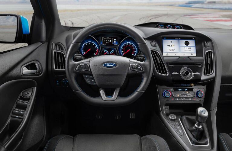 2017 Ford Focus RS steering wheel and dash