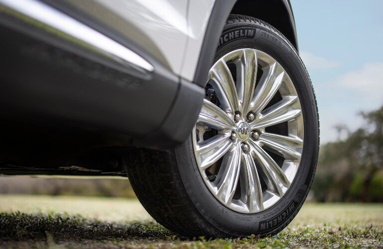 wheel of a 2021 Ford Explorer King Ranch