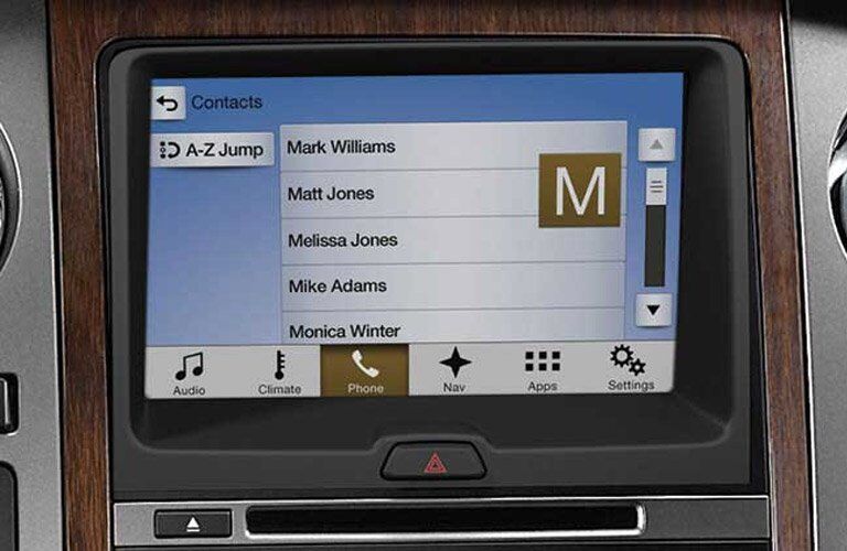 2017 Ford Expedition front interior infotainment system